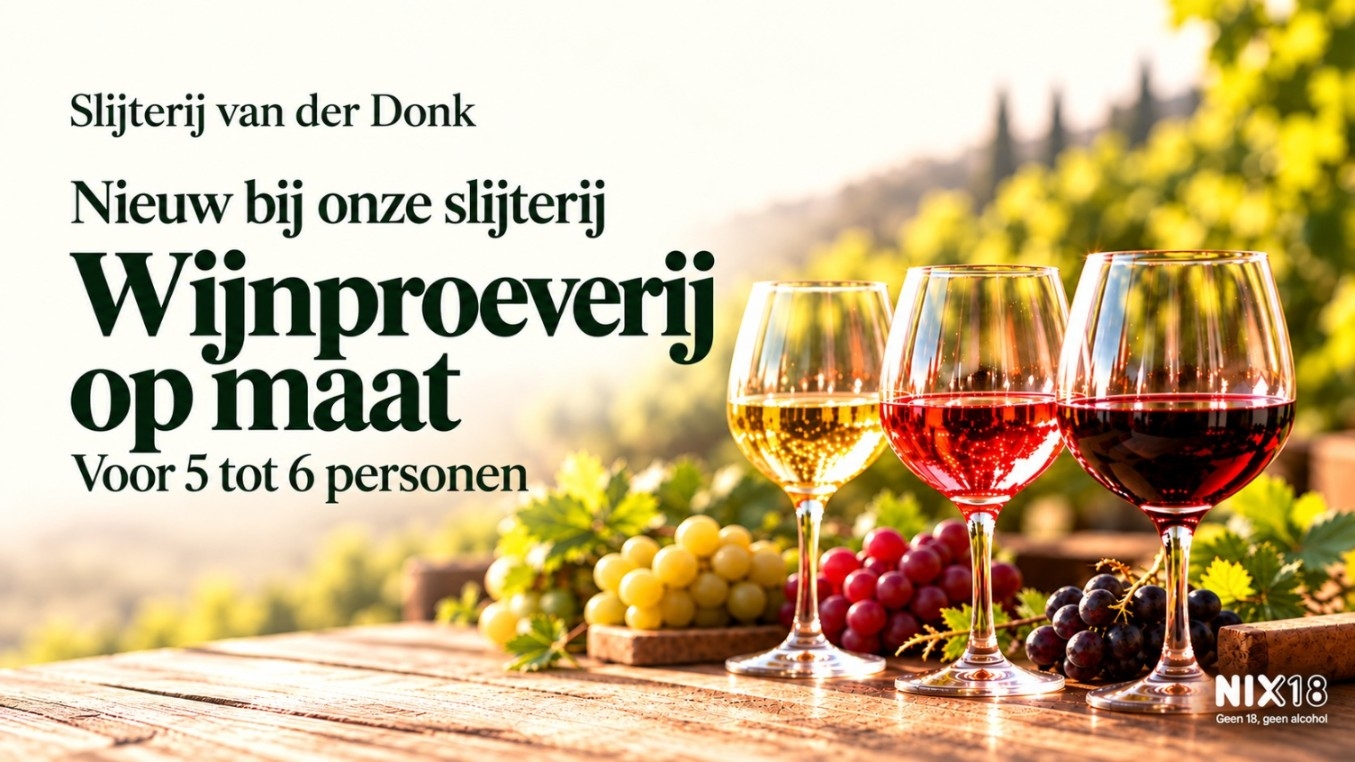 Wijnproeverij thuis. 