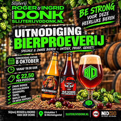 Proeverij speciaalbier brewery De Meester